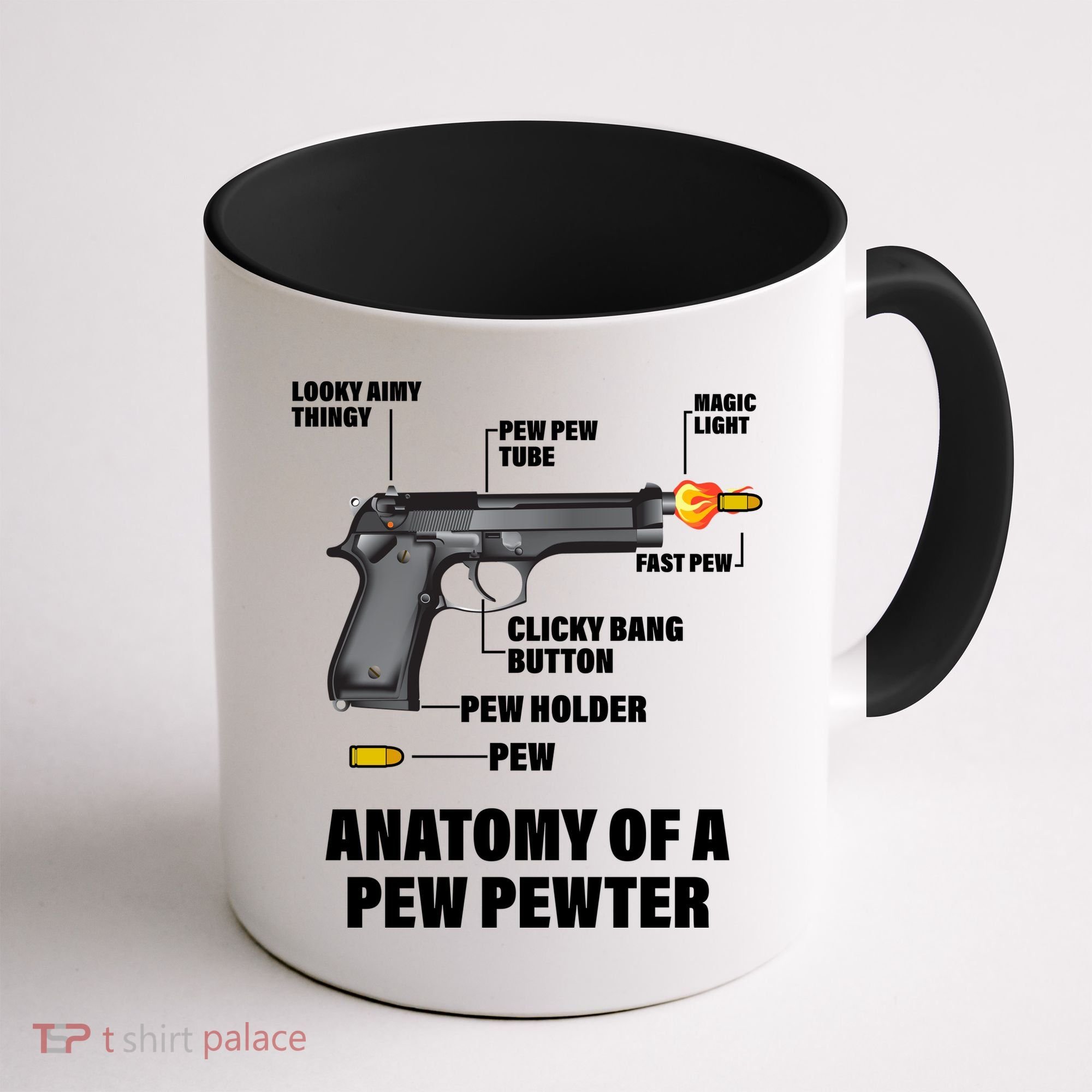 Pew Pewer Anatomy Coffee Mug