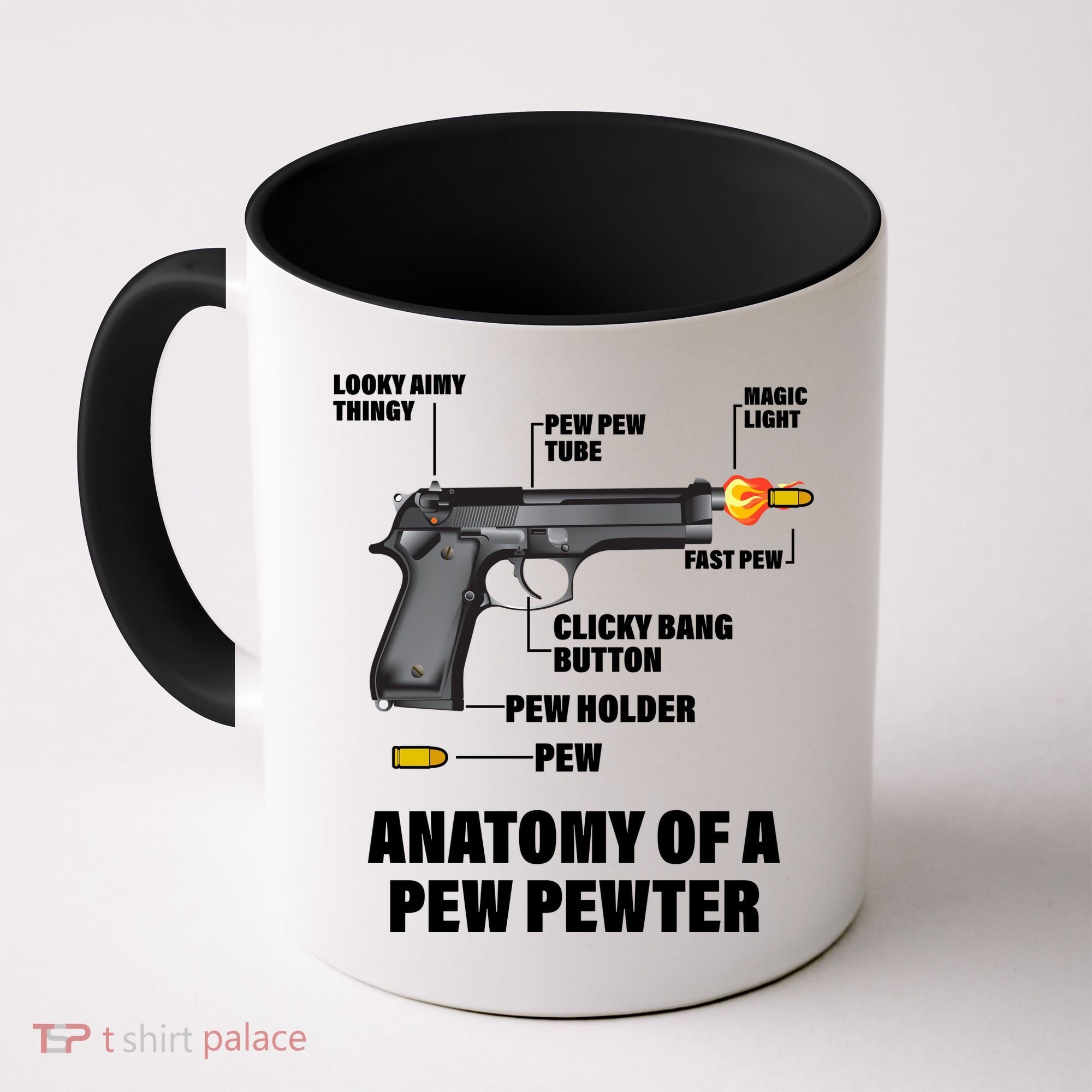 Pew Pewer Anatomy Coffee Mug