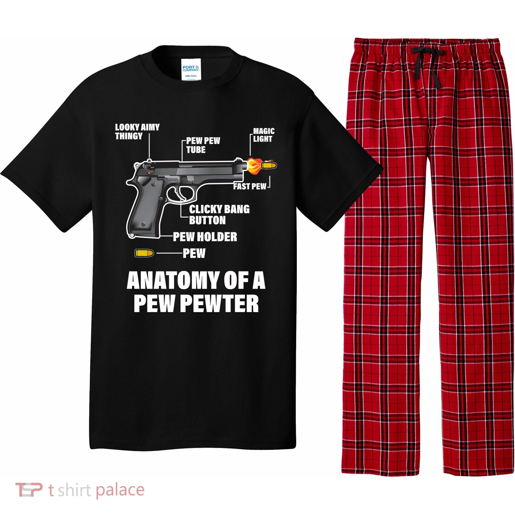 Pew Pewer Anatomy Pajama Set