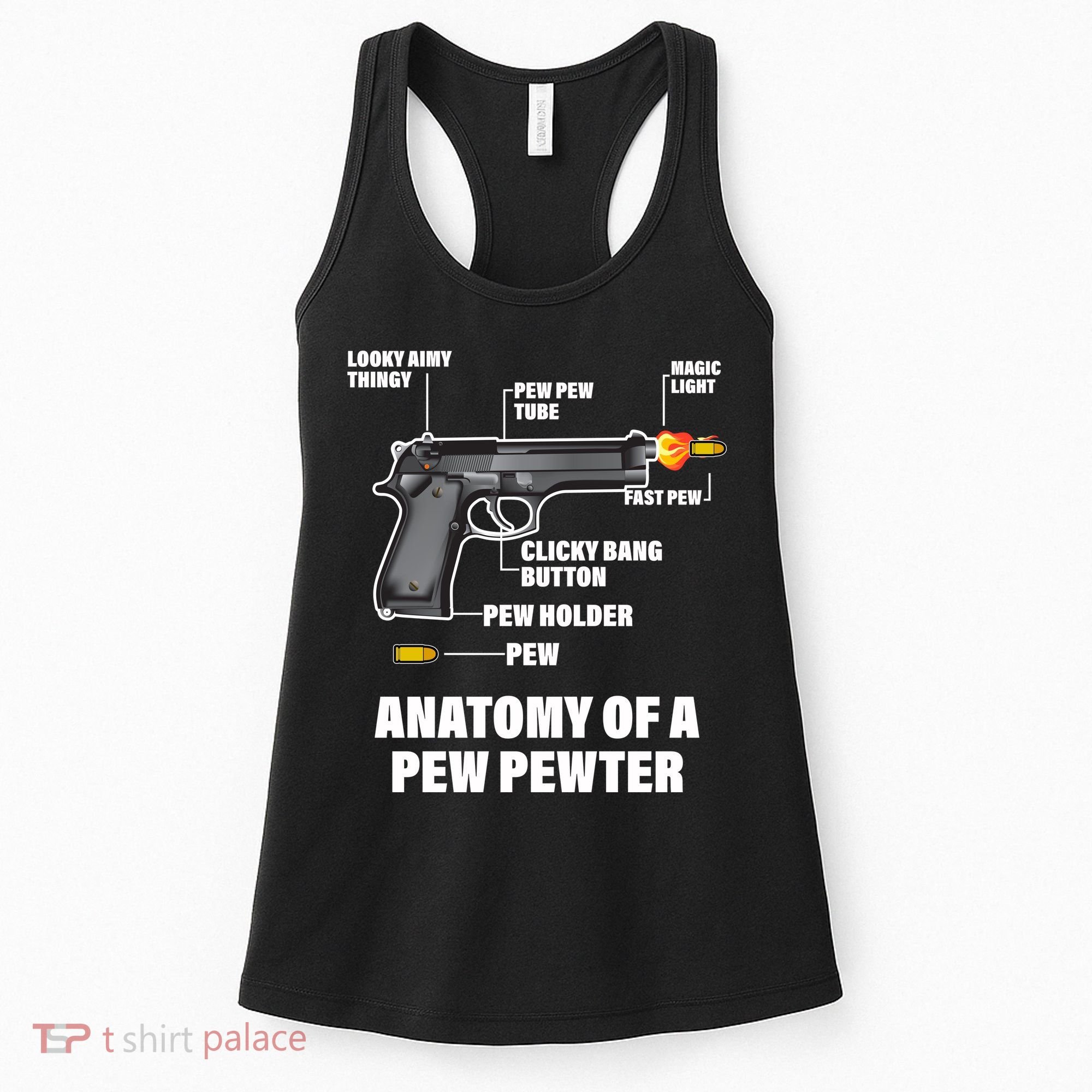 Pew Pewer Anatomy Women's Tank Top
