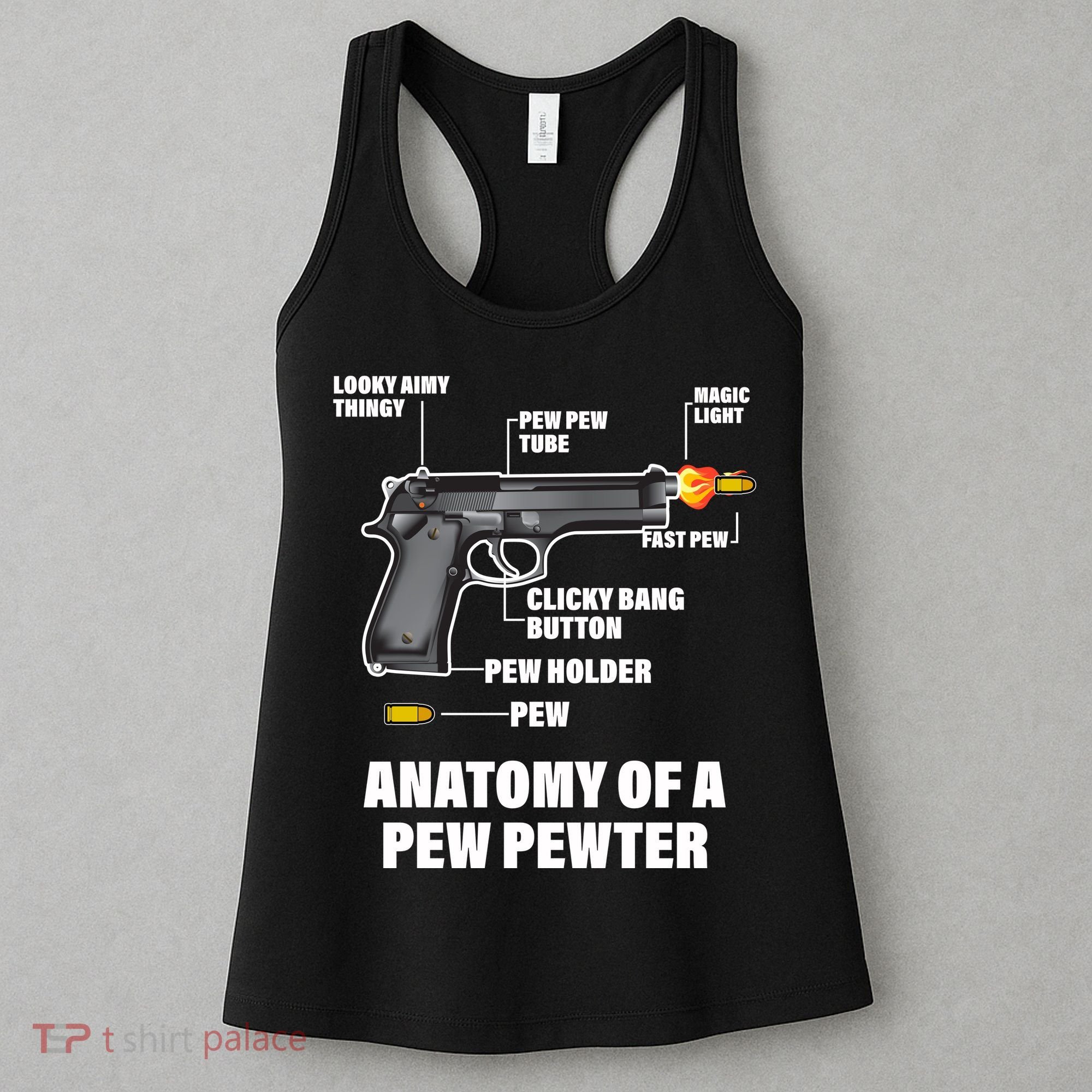 Pew Pewer Anatomy Women's Tank Top