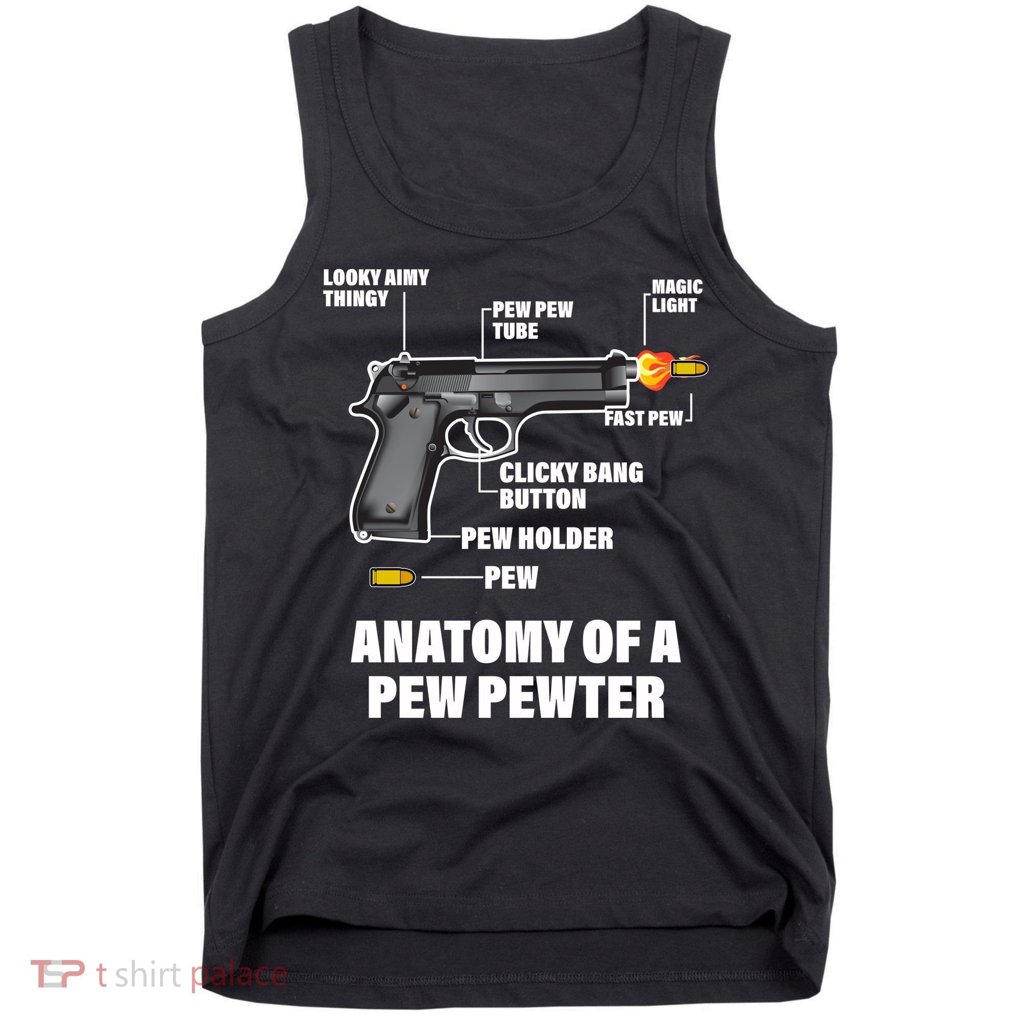 Pew Pewer Anatomy Tank Top