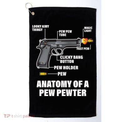 Pew Pewer Anatomy Golf Towel