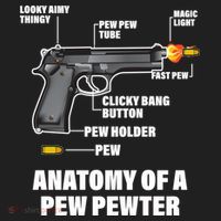 Pew Pewer Anatomy Golf Towel thumb 3