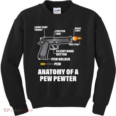 Pew Pewer Anatomy Kids Sweatshirt