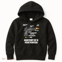 Pew Pewer Anatomy Kids Hoodie thumb 0