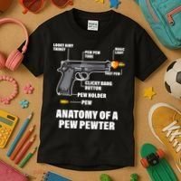 Pew Pewer Anatomy Kids T-Shirt thumb 3