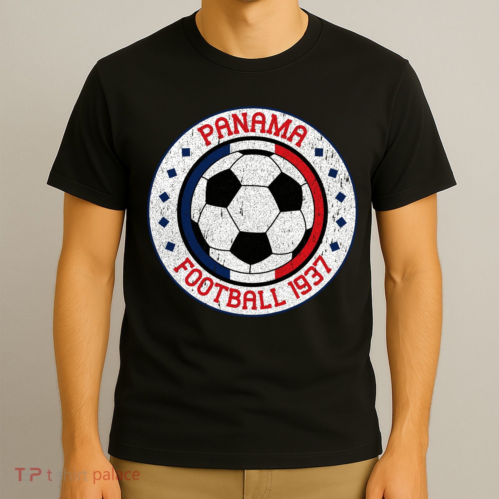 Panama Football 1937 Vintage Soccer Emblem T-Shirt