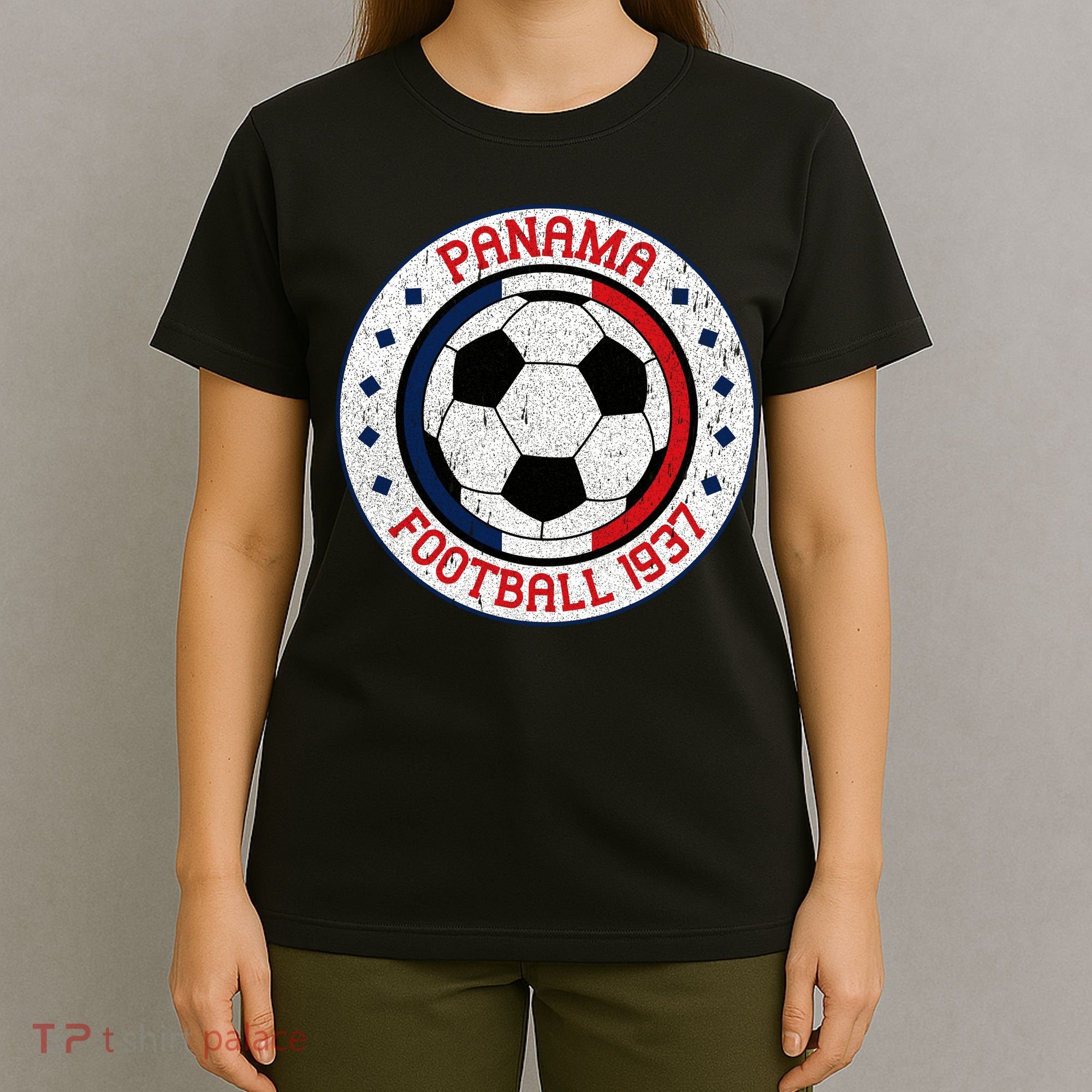 Panama Football 1937 Vintage Soccer Emblem T-Shirt