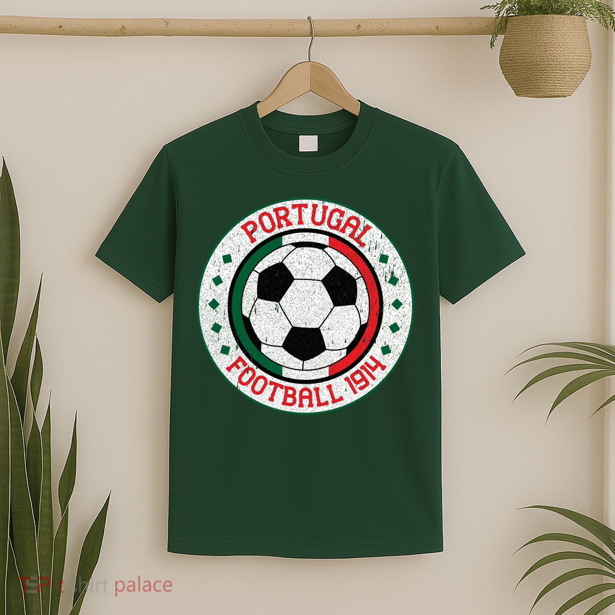 Portugal Football 1914 Vintage Soccer Emblem T-Shirt