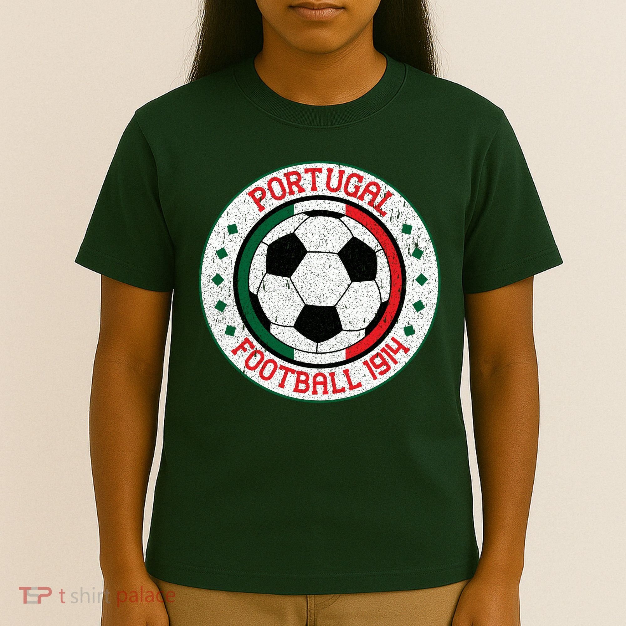 Portugal Football 1914 Vintage Soccer Emblem T-Shirt