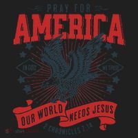 Pray For America In God We Trust Our World Needs Jesus Women's Sweatshirt thumb 2
