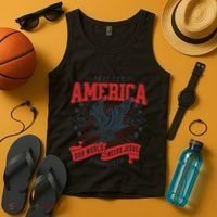 Pray For America In God We Trust Our World Needs Jesus Tank Top thumb 4