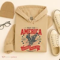 Pray For America In God We Trust Our World Needs Jesus Hoodie thumb 4