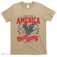 Pray For America In God We Trust Our World Needs Jesus T-Shirt thumb 0
