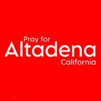 Pray For Altadena California Santa Hat thumb 1