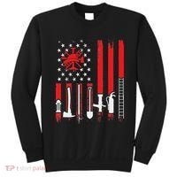 Patriotic Fireman American Flag Firefighter Sweatshirt thumb 0