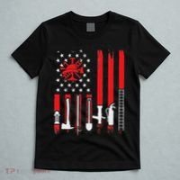 Patriotic Fireman American Flag Firefighter T-Shirt thumb 5