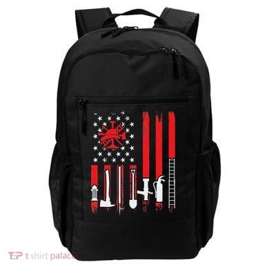 Patriotic Fireman American Flag Firefighter Backpack