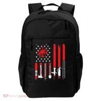 Patriotic Fireman American Flag Firefighter Backpack thumb 0