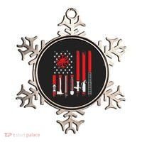 Patriotic Fireman American Flag Firefighter Ornament thumb 0