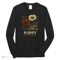Poppy Floral Artwork Long Sleeve Shirt thumb 0