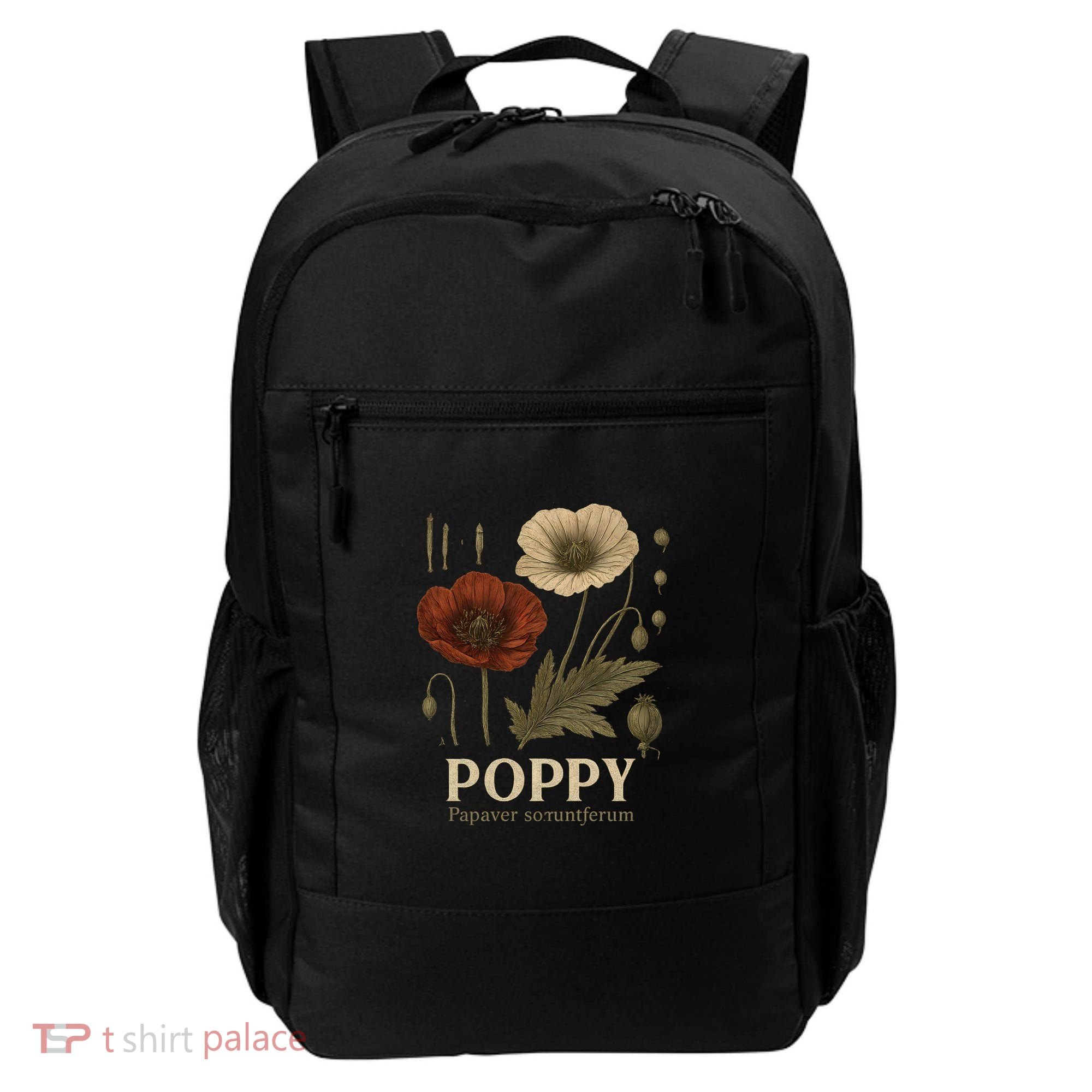 Poppy Floral Artwork Backpack