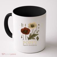 Poppy Floral Artwork Coffee Mug thumb 0
