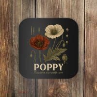 Poppy Floral Artwork Coaster thumb 0