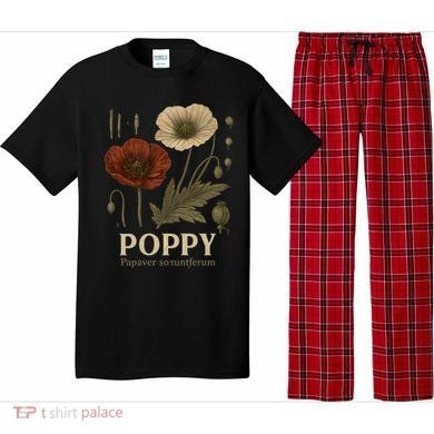 Poppy Floral Artwork Pajama Set