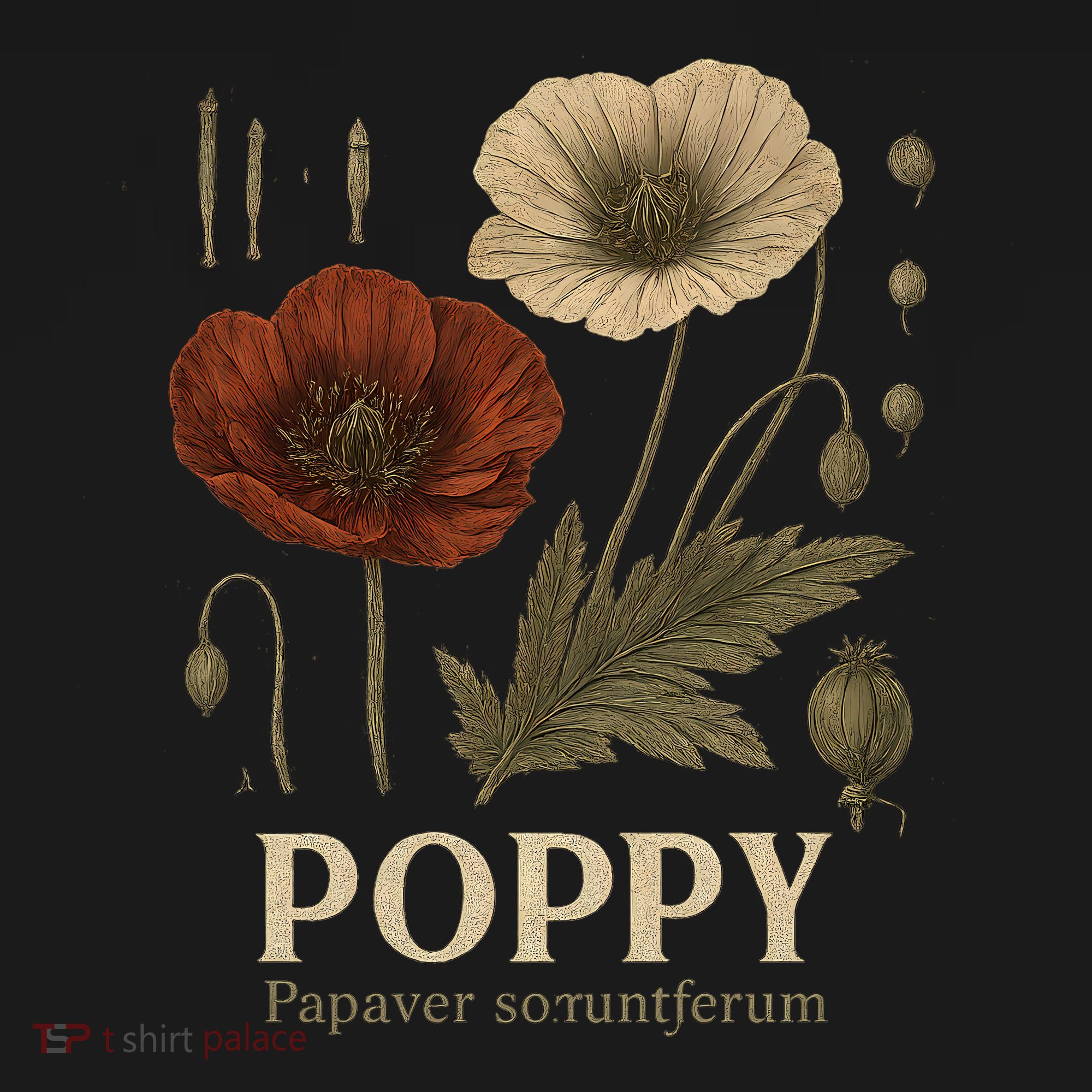 Poppy Floral Artwork Polo