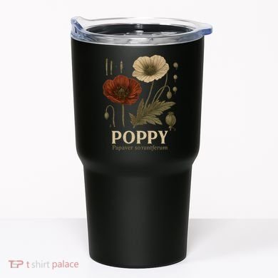 Poppy Floral Artwork Tumbler