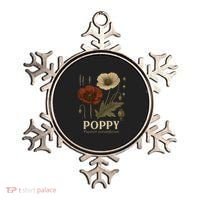 Poppy Floral Artwork Ornament thumb 0