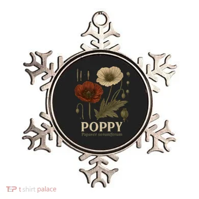Poppy Floral Artwork Ornament
