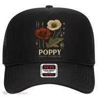 Poppy Floral Artwork Hat thumb 0