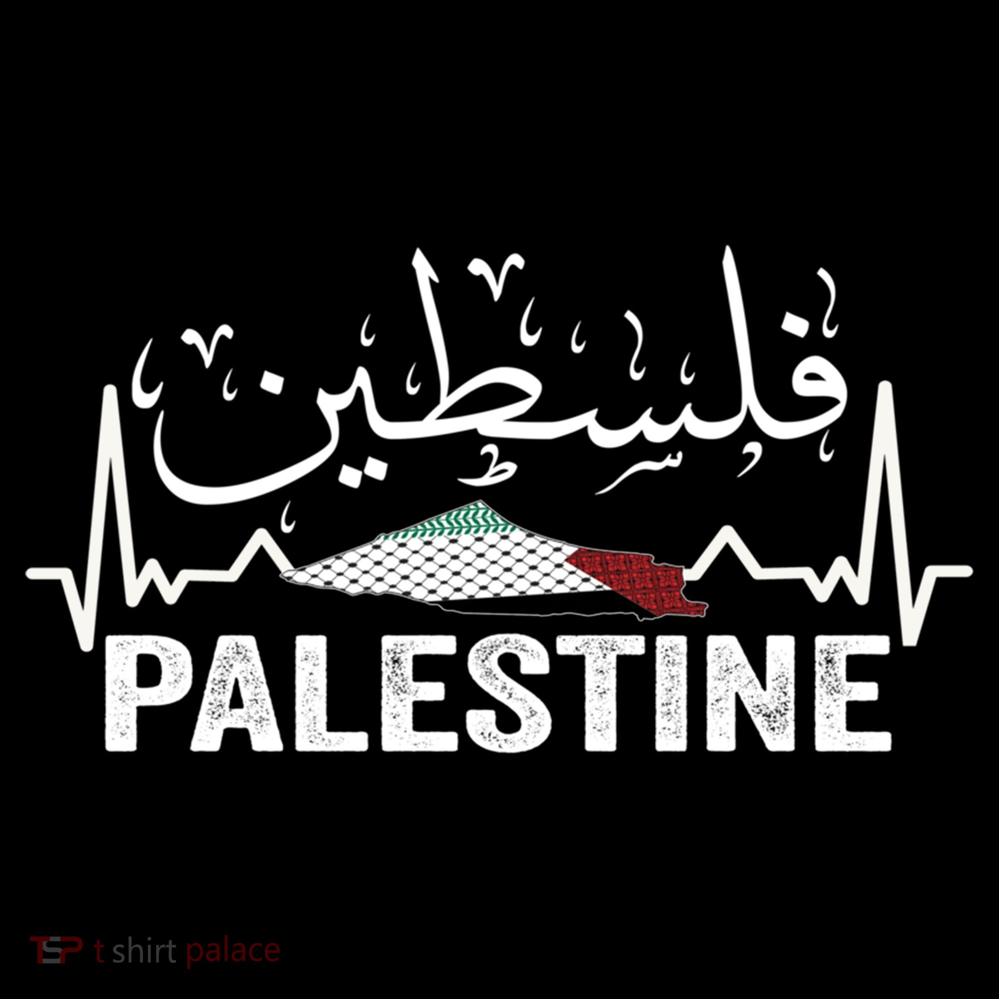 Palestinian Flag And Arabic Calligraphy Palestine Cool Gift Women's Hoodie