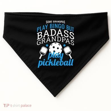 Pickleball Funny Ace Dink Serve KC Kitchen Funny Coffee Wine USA-Made Doggie Bandana