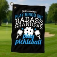 Pickleball Funny Ace Dink Serve KC Kitchen Funny Coffee Wine Golf Towel thumb 1