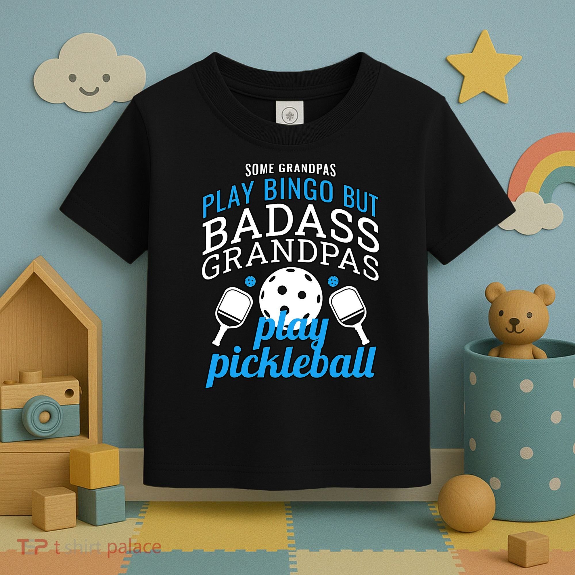Pickleball Funny Ace Dink Serve KC Kitchen Funny Coffee Wine Toddler T-Shirt