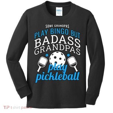 Pickleball Funny Ace Dink Serve KC Kitchen Funny Coffee Wine Kids Long Sleeve Shirt