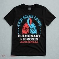 Pulmonary Fibrosis Awareness Every Breath Counts  T-Shirt thumb 5