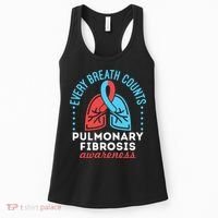 Pulmonary Fibrosis Awareness Every Breath Counts  Women's Tank Top thumb 0