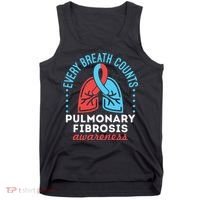 Pulmonary Fibrosis Awareness Every Breath Counts  Tank Top thumb 0