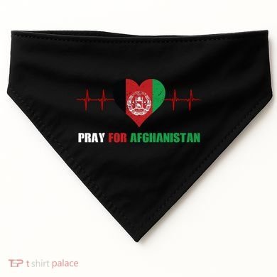 Pray For Afghanistan USA-Made Doggie Bandana