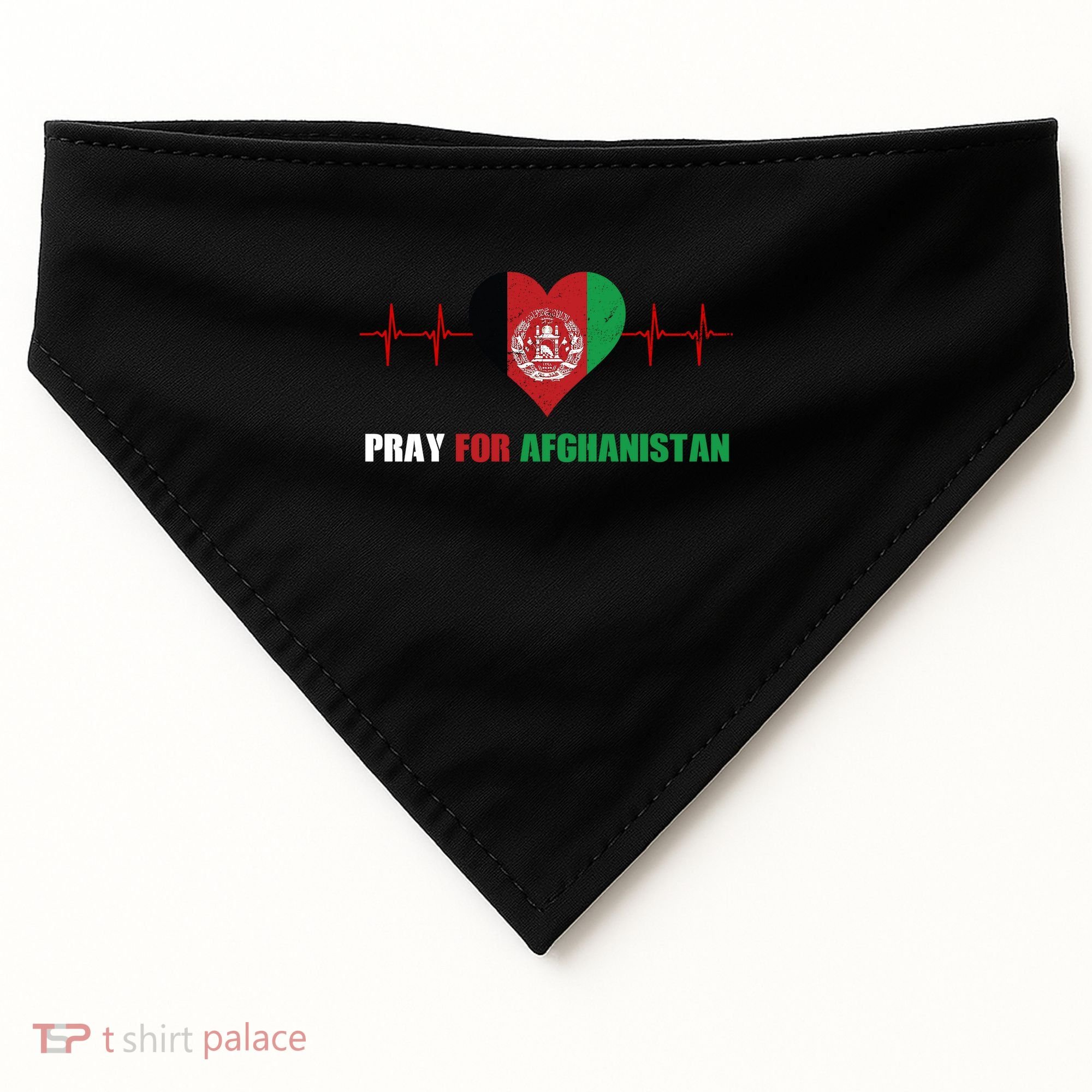 Pray For Afghanistan USA-Made Doggie Bandana
