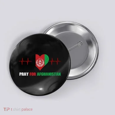 Pray For Afghanistan Button