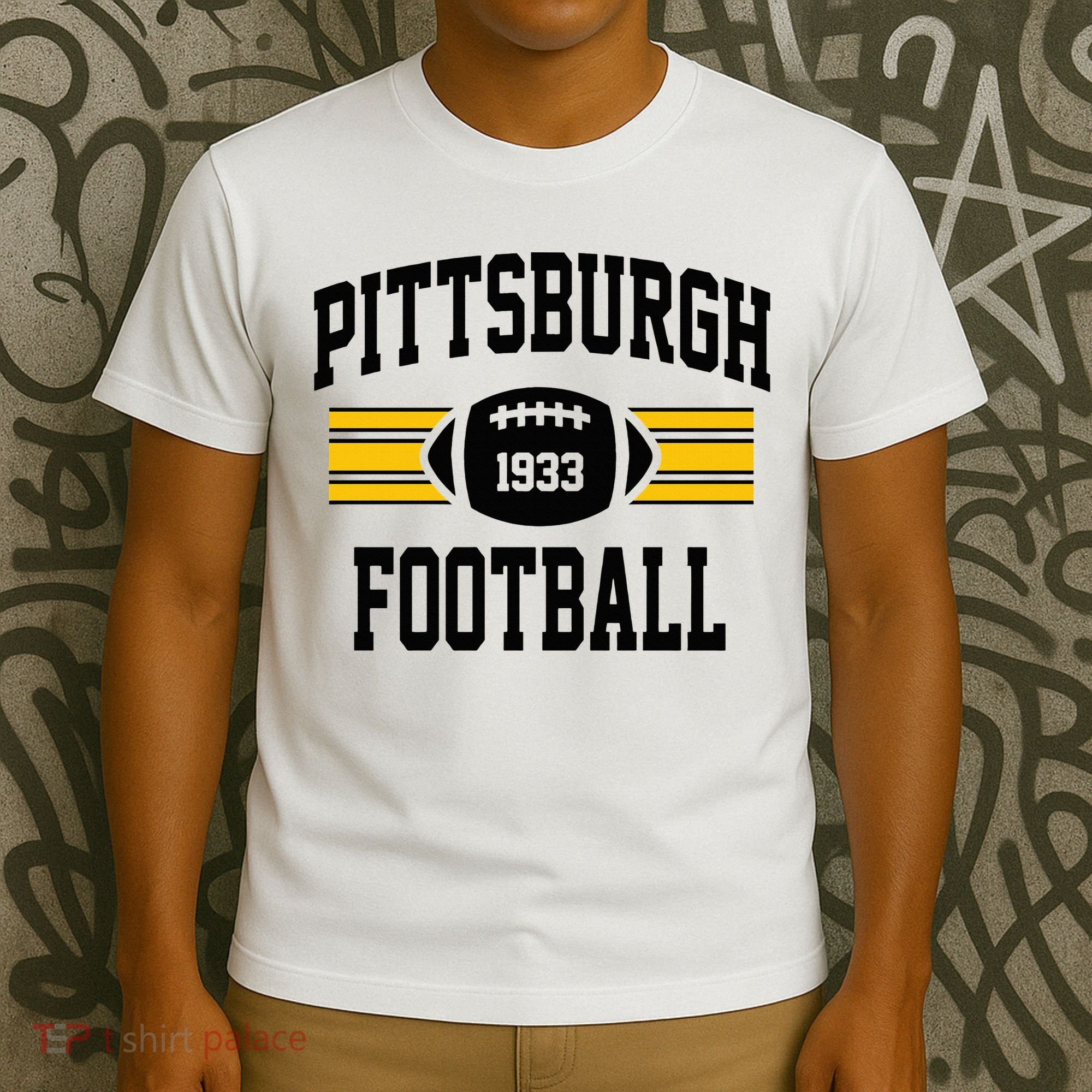 Pittsburgh Football Athletic Vintage Sports Team Fan T-Shirt