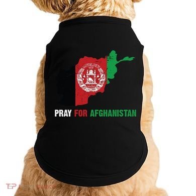 Pray For Afghanistan Flag Map Doggie Tank