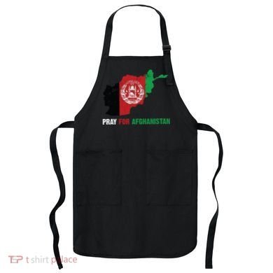 Pray For Afghanistan Flag Map Apron