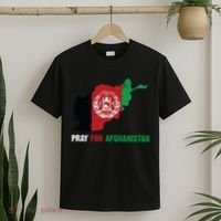 Pray For Afghanistan Flag Map T-Shirt thumb 2
